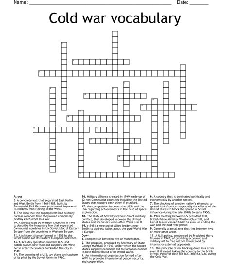 cold war quizlet|cold war test answer key.